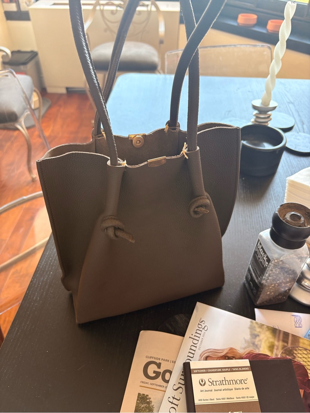 Togo Leather Tote Bag